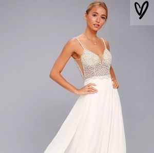 White long maxi dress